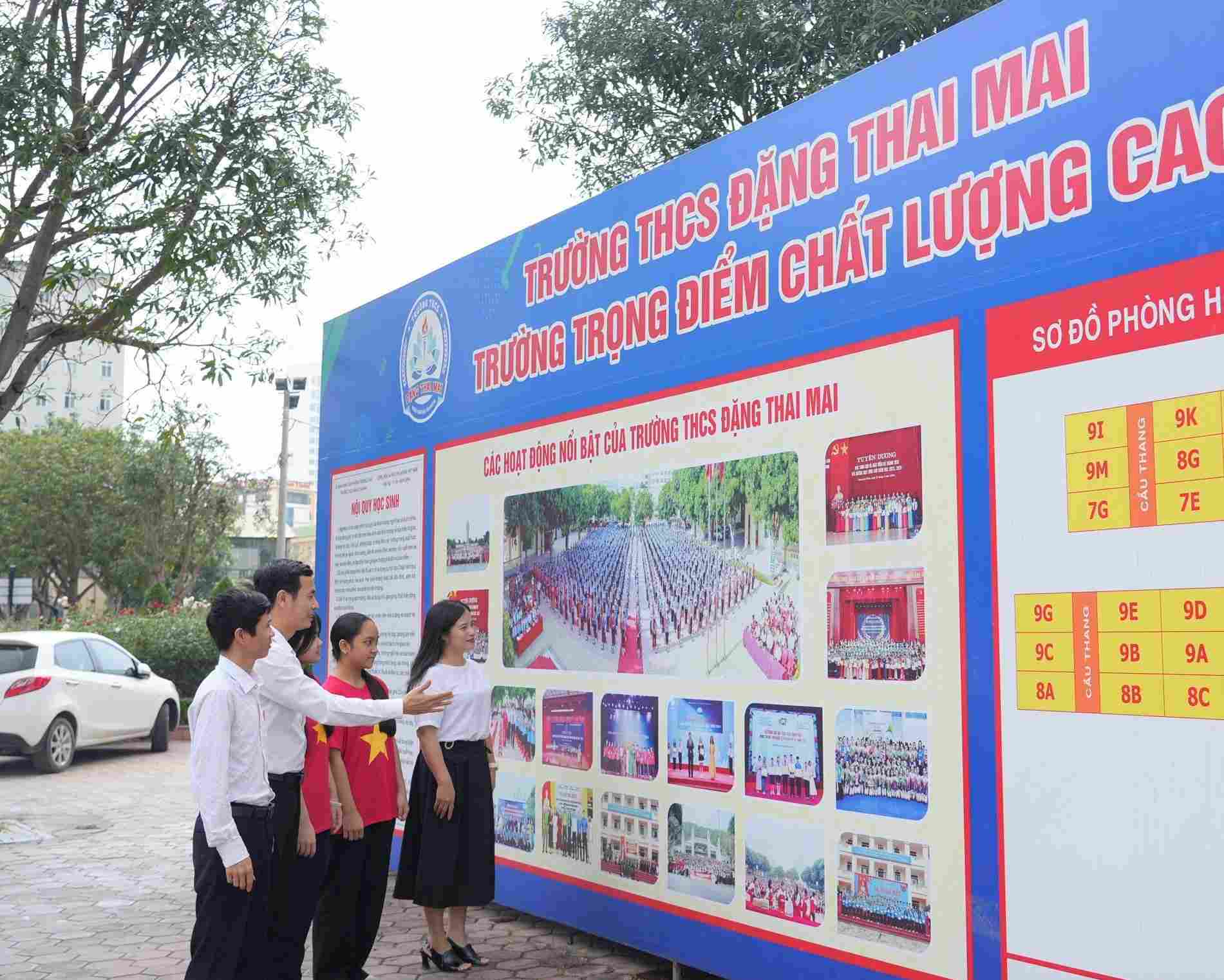 Dang Thai Mai Secondary School is a key high-quality school of Nghe An province, with a high competitiveness rate in annual enrollment. Photo: My Ha