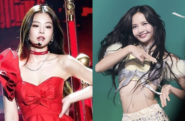 Jennie và Lisa (Blackpink) nhiều lần vướng tranh cãi vì khả năng hát live trên sân khấu. Ảnh YG