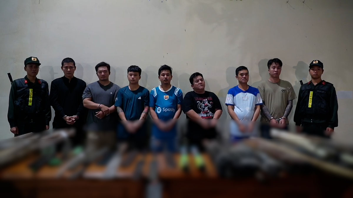 Démantèlement d'un gang de voyous protégeant à Hô Chi Minh-Ville, profitant illégalement de dizaines de milliards de dongs. Photo: Fournie par la police