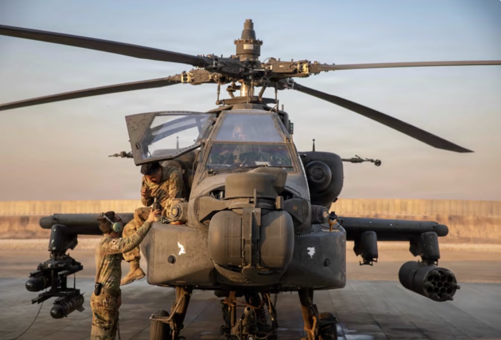 AH-64 Apache attack helicopter of the US Central Command. Photo: US Army