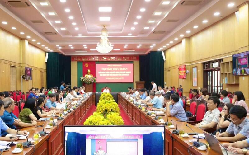 Conference to deploy the Peak Month of periodic health check-ups for people. Photo: Thai Nguyen GOP