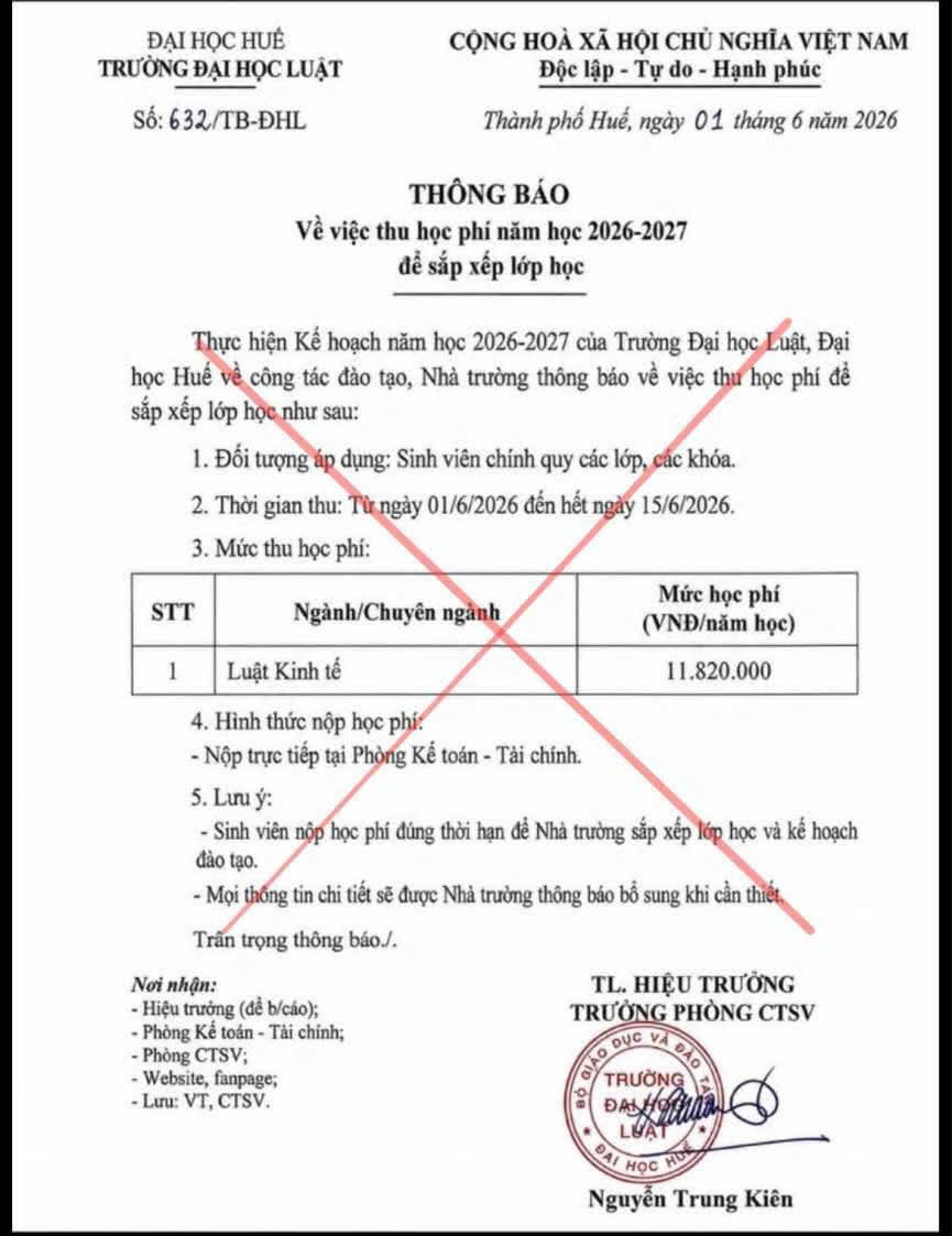HỌC PHÍ KỲ I NĂM 2026 – 2027 TẠI ĐẠI HỌC LUẬT TP HCM DÀNH CHO TÂN SINH VIÊN KHÓA 51