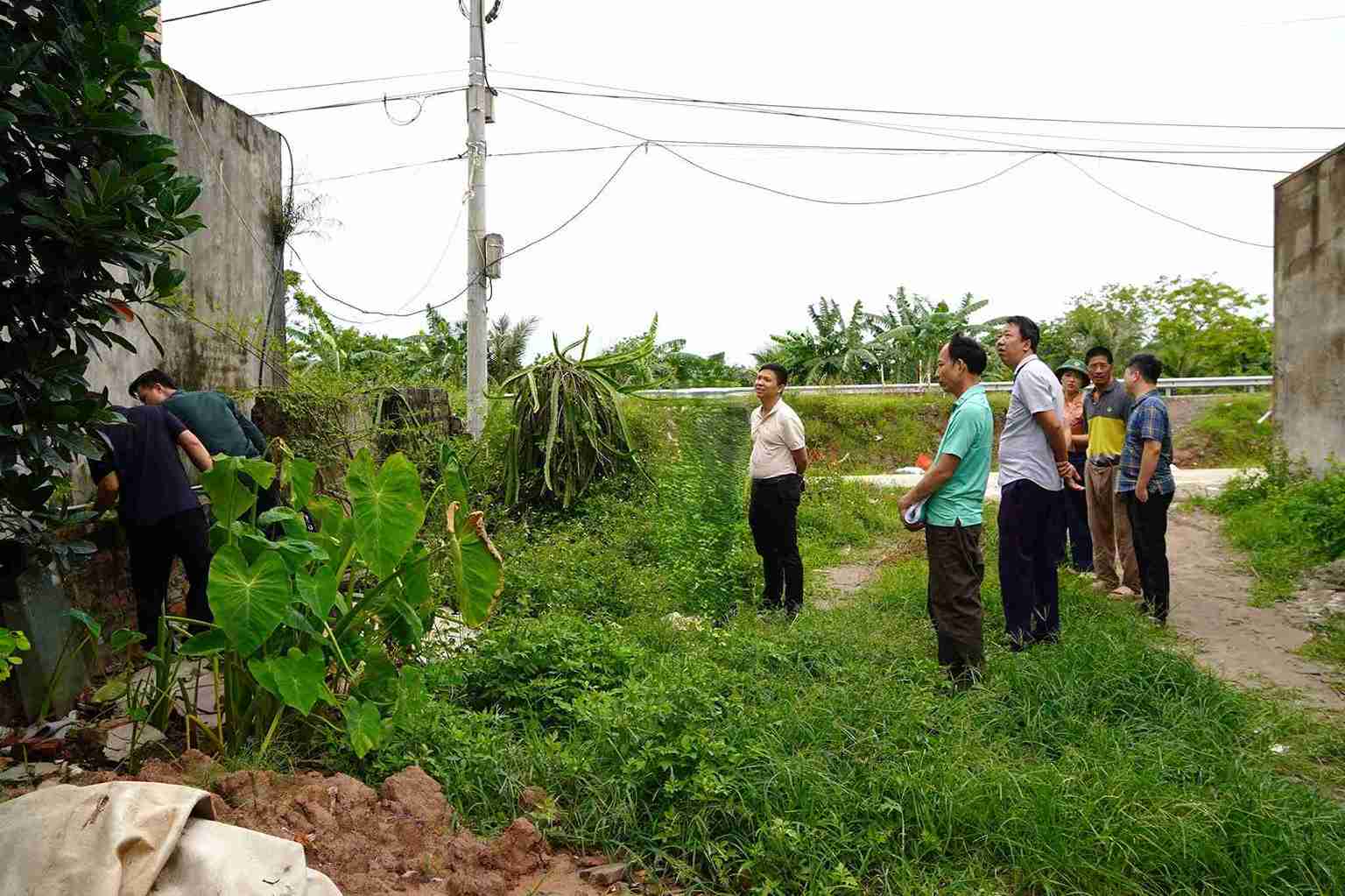 Site clearance work is carried out publicly and in accordance with regulations. Photo: Nguyen Trai Commune