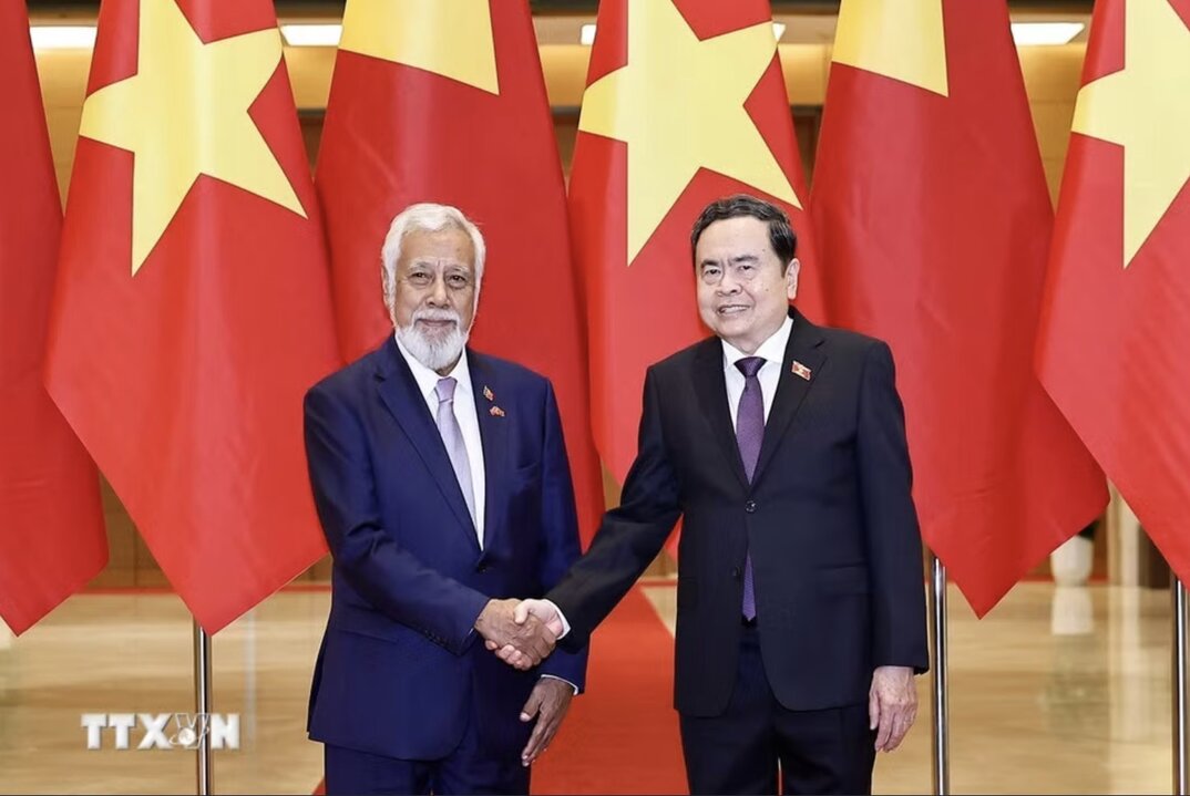 Politburo Member, National Assembly Chairman Tran Thanh Man affirmed that the Vietnamese National Assembly supports the Timor-Leste Parliament becoming an official member of AIPA. Photo: VNA