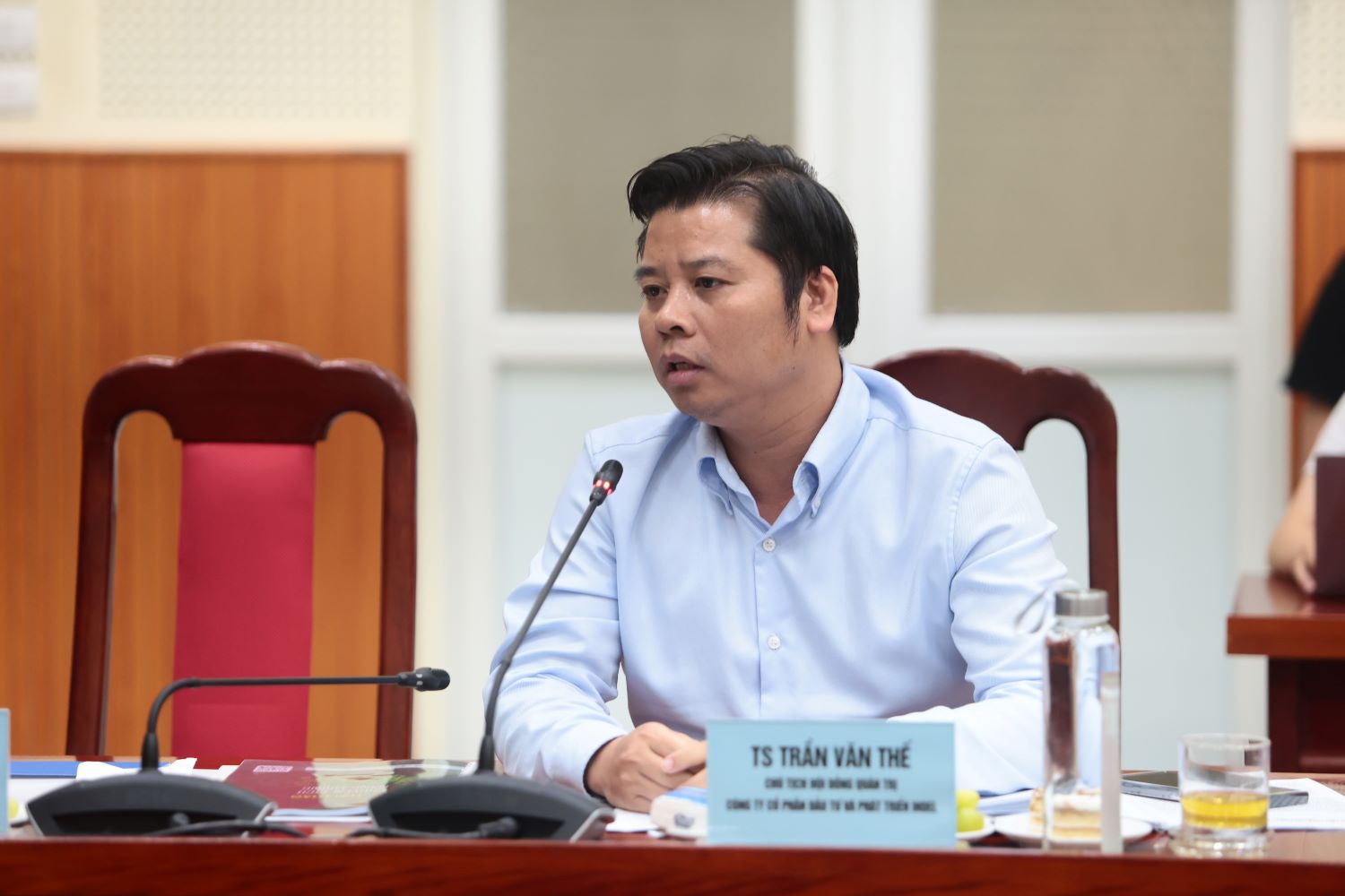 TS. Trần Văn Thế - Chủ tịch Hội đồng Quản trị Công ty Cổ phần Đầu tư và Phát triển INDEL. Ảnh: Việt Anh
