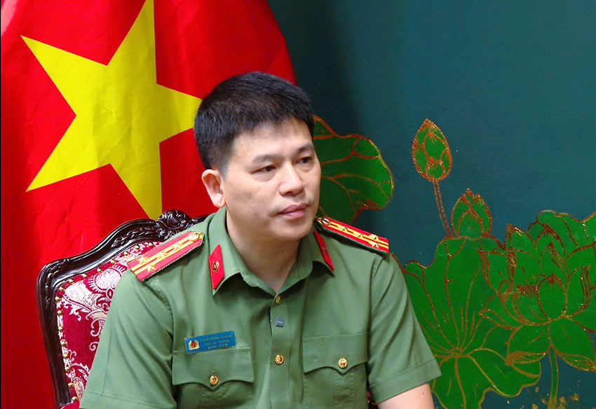 Colonel Tran Hong Quang - Deputy Director of the Internal Political Security Department (Ministry of Public Security). Photo: Ministry of Public Security