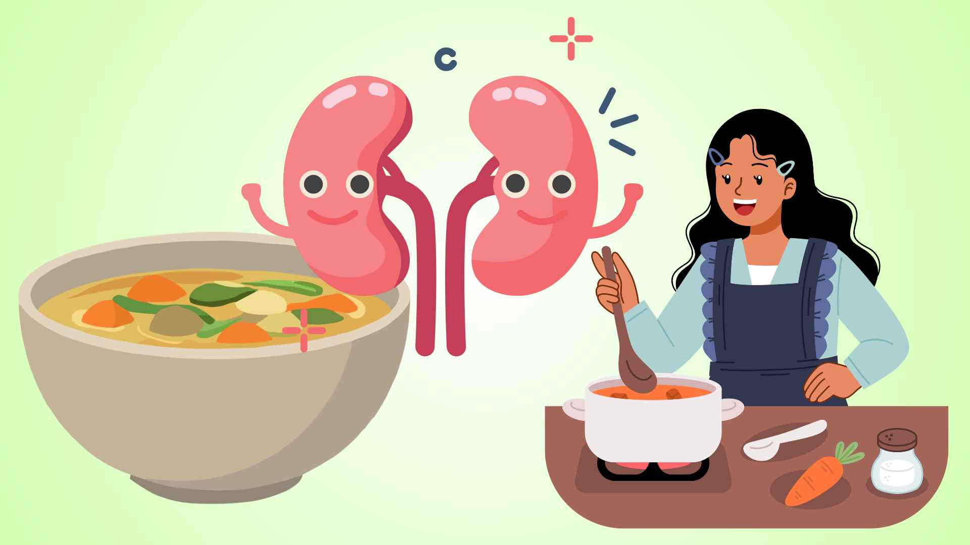 2 summer cooling soups, supporting kidney detoxification.