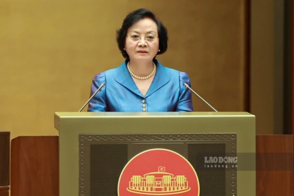 Secretary of the Party Central Committee, Deputy Prime Minister Pham Thi Thanh Tra said she will study arranging commune-level administrative units in 2026. Photo: Hai Nguyen