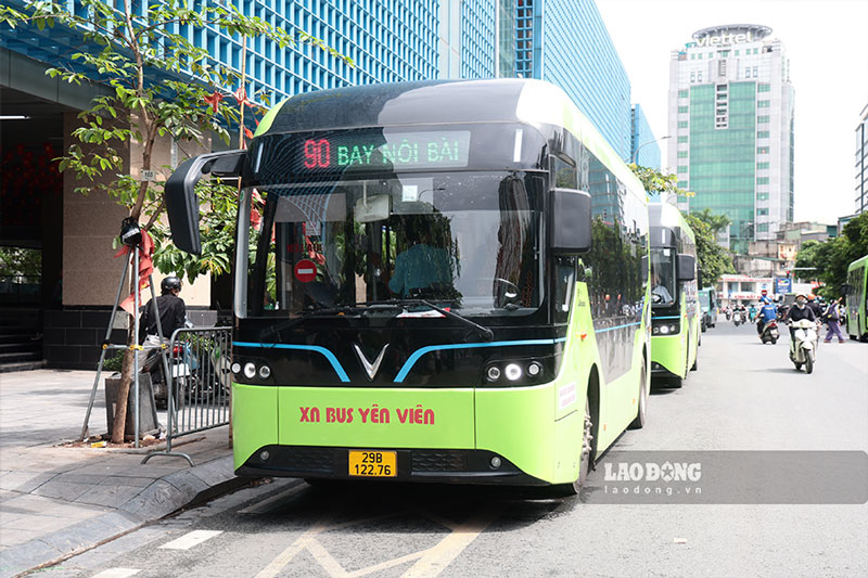 Hà Nội miễn phí xe buýt trong khu vực Vành đai 1 để hỗ trợ người dân khi triển khai Đề án Vùng phát thải thấp. Ảnh: Dương Anh