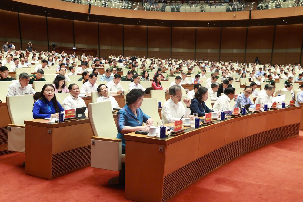 Các đại biểu dự hội nghị tại điểm cầu Trung ương. Ảnh: Hải Nguyễn