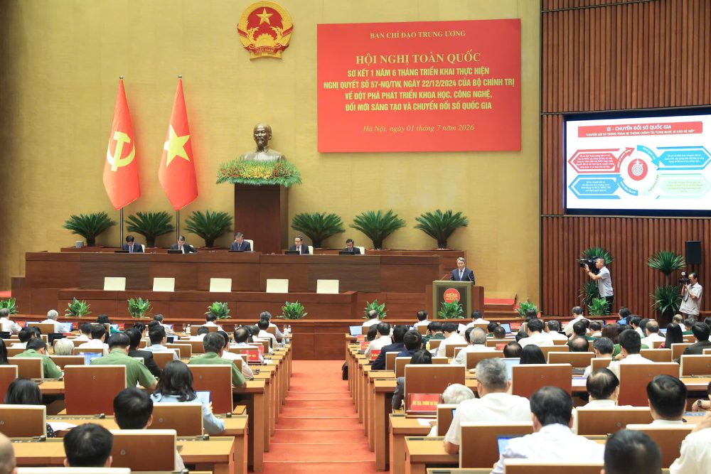 Quang cảnh hội nghị tại điểm cầu trung tâm. Ảnh: Hải Nguyễn