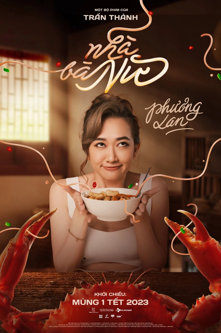 Phương Lan trong phim “Nhà bà Nữ“. Ảnh CGV