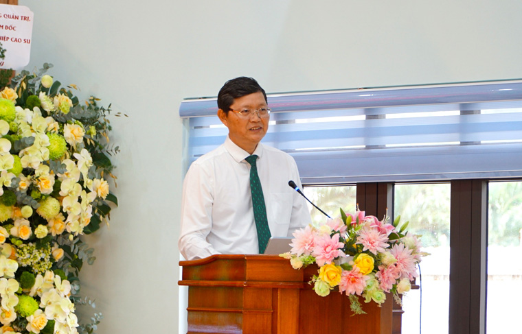Ông Hà Văn Khương - Phó Bí thư Thường trực Đảng ủy, Thành viên HĐQT Tập đoàn Công nghiệp Cao su Việt Nam. Ảnh: Thanh Tuấn