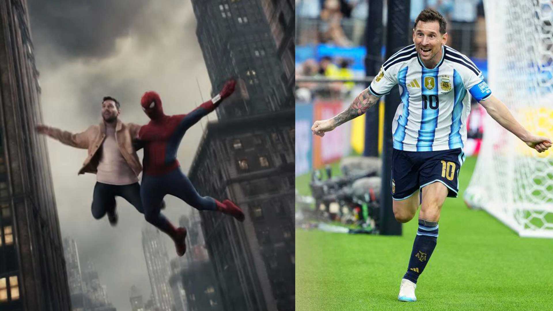 Lionel Messi becomes Hollywood's new "media weapon". Photo cut from video/Xinhua