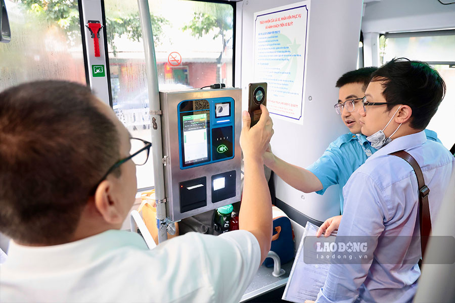 TP Hà Nội thực hiện miễn phí xe buýt Vành đai 1. Ảnh: An Phương