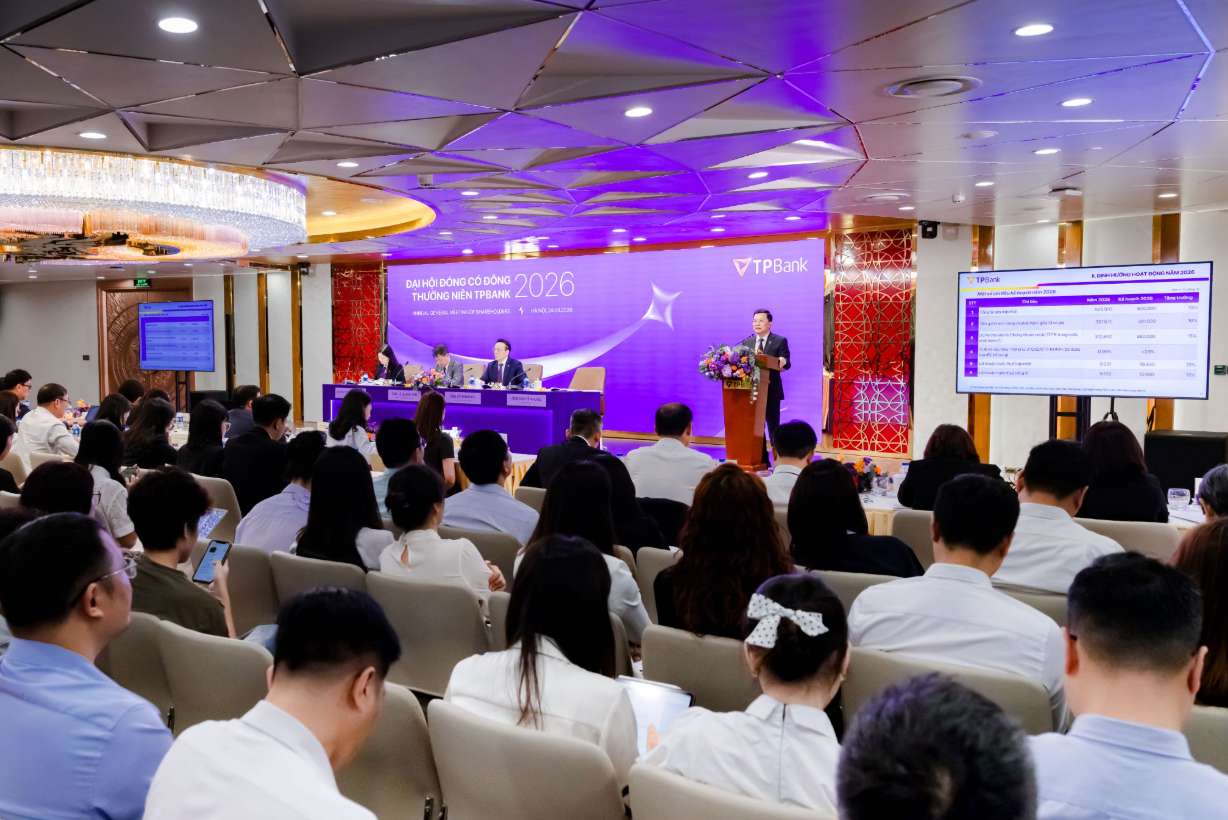 Overview of the 2026 TPBank Annual General Meeting of Shareholders. Photo: TPBank