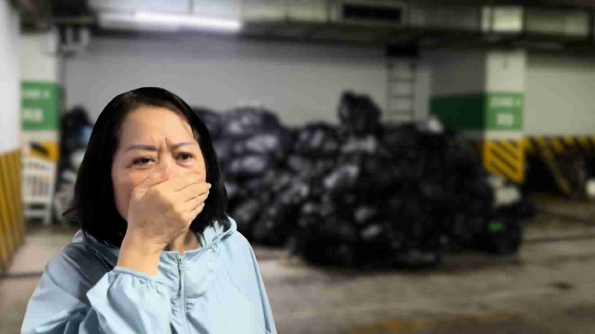 수십억 동짜리 아파트 지하 주차장 쓰레기로 뒤덮여, 주민들 악취에 불만