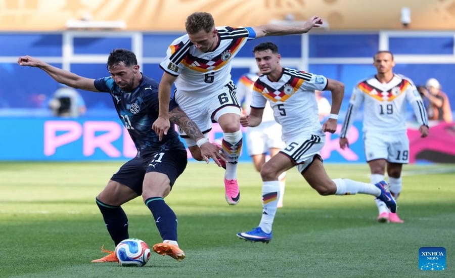 Paraguay knocks out Germany (white jersey) is one of the biggest shocks at the 2026 World Cup. Photo: Xinhua