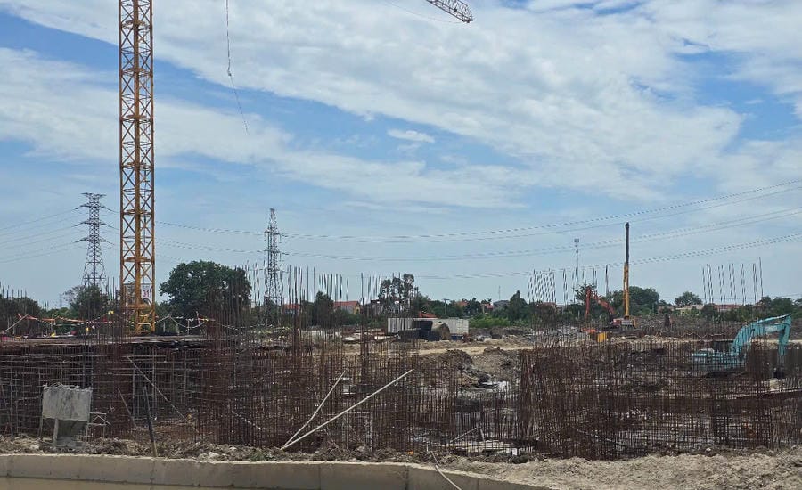 The social housing construction investment project in Hoa Lu ward, Ninh Binh province is being implemented with 1,250 social housing units for workers and low-income people. Photo: Nguyen Truong