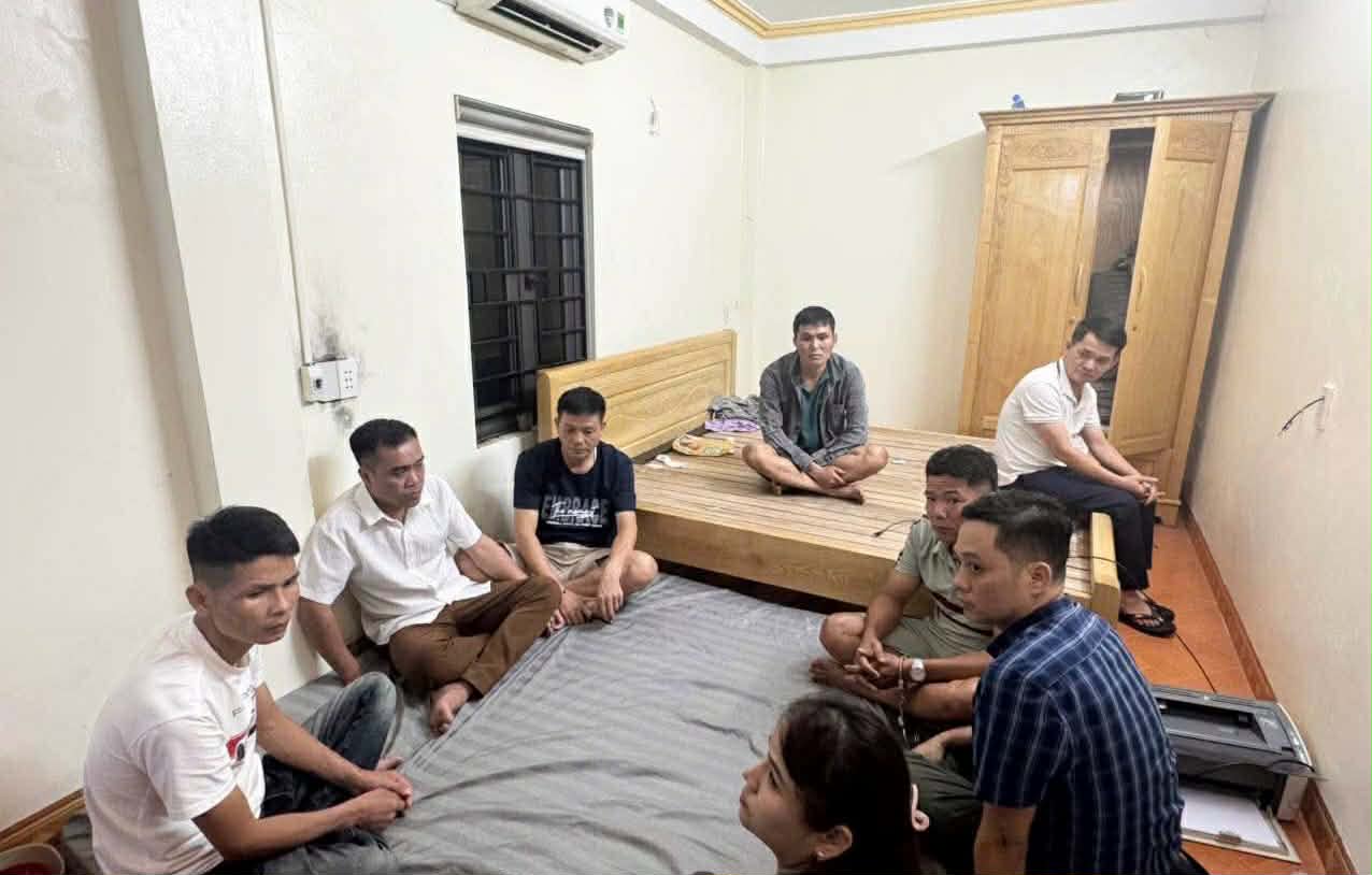 Công an Tuyên Quang triệt xóa tụ điểm đánh bạc trong nhà nghỉ trên địa bàn xã Bắc Mê. Ảnh: Công an Tuyên Quang