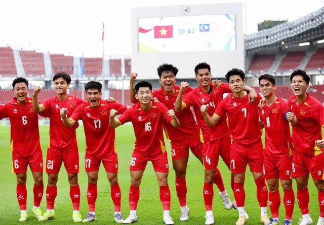 U23 Vietnam has an advantage before the ASIAD 2026 men's football draw. Photo: VFF