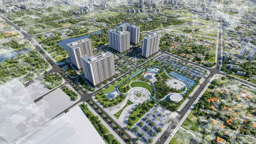 Perspective of the Tien Duong 2 social housing project. Photo: Evergreen Bac Giang
