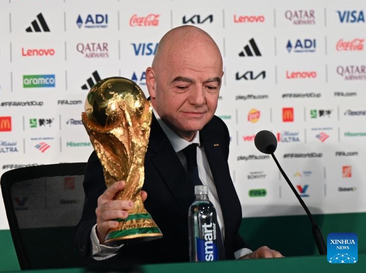 Chủ tịch FIFA Gianni Infantino. Ảnh: Xinhua