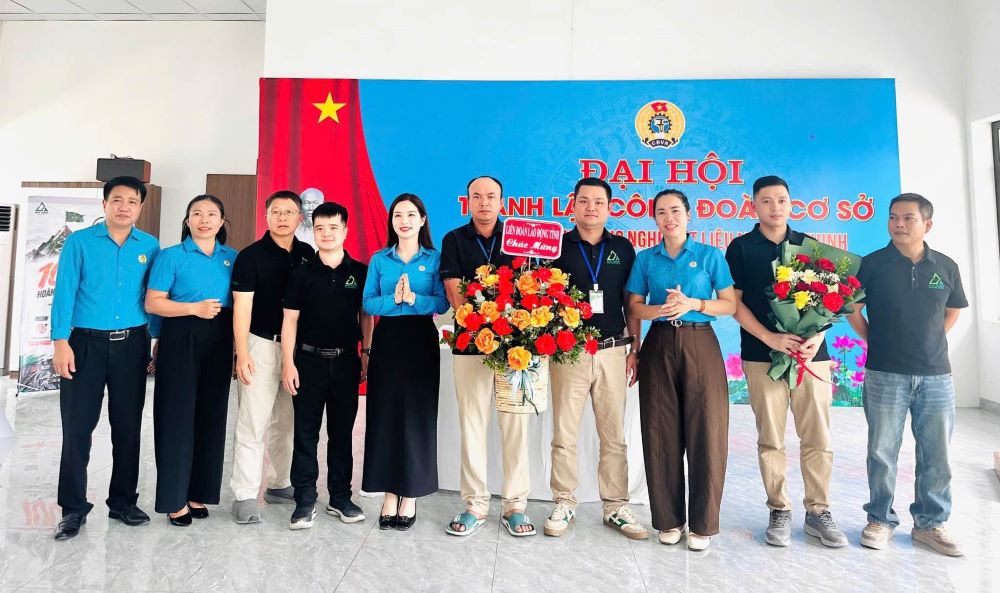 Duc Thinh New Materials Co., Ltd. establishes grassroots Trade Union. Photo: Nghe An Trade Union