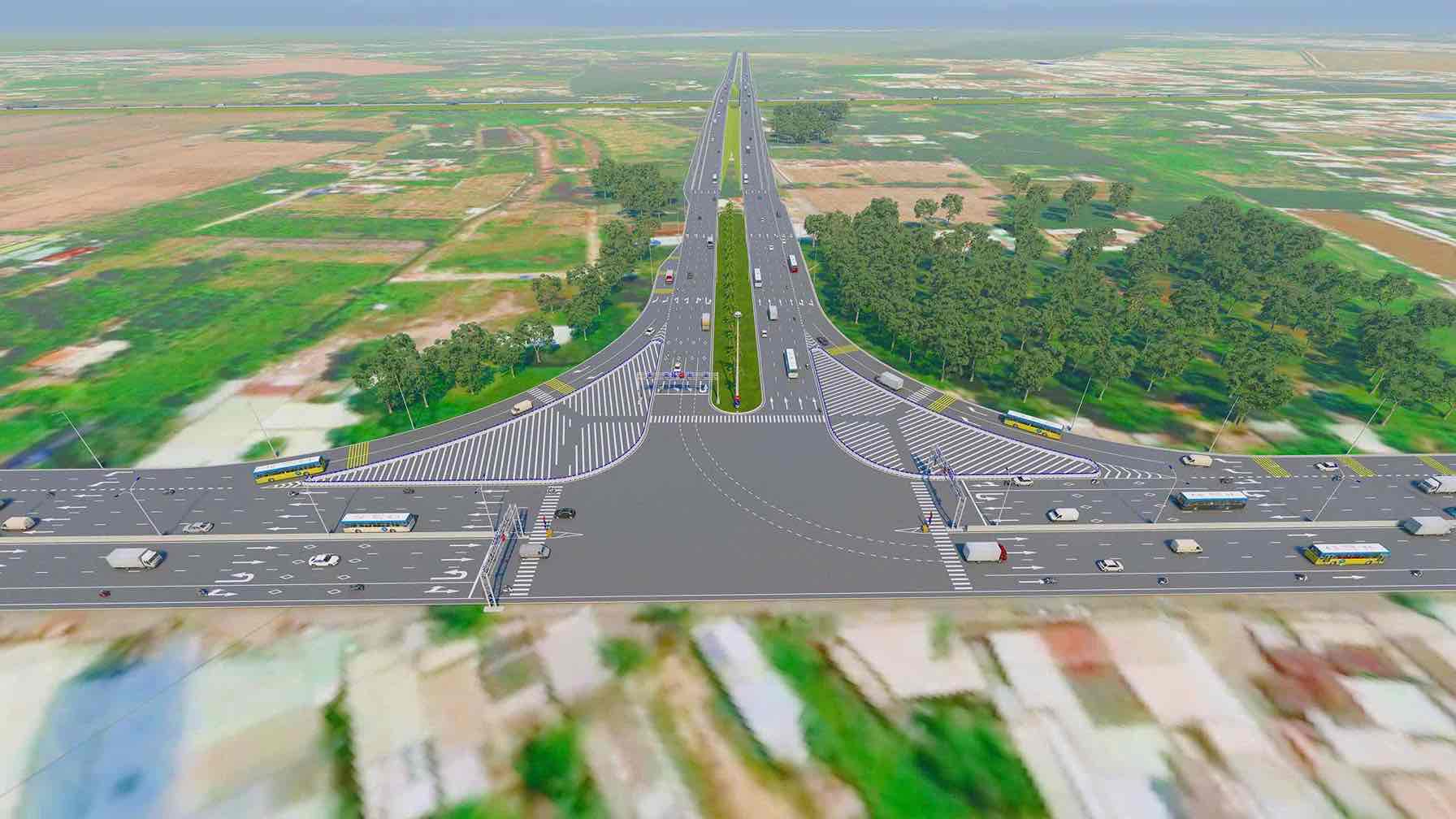 Perspective of DT. 770B road passing through 9 communes and wards of Dong Nai City and connecting Long Thanh airport. Photo source: Dong Nai City Construction Investment Project Management Board