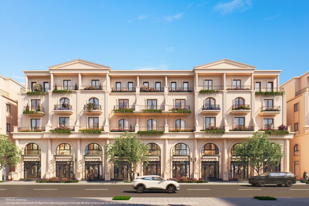 The 5m wide facade at Green Garden Homes helps optimize space and natural light. Photo: Vinhomes