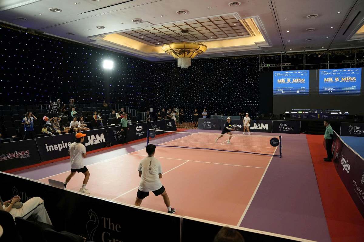 Giải Mr & Miss Pickleball Vietnam 2026 đã chính thức khởi tranh, tạo nên sân chơi hấp dẫn cho mọi người. Ảnh: Lê Phong