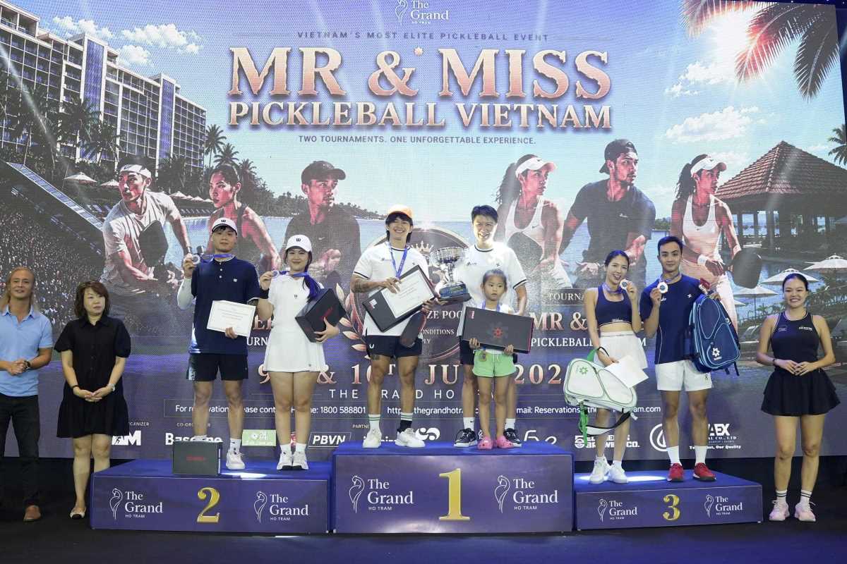 The Mr & Miss Pickleball Vietnam 2026 tournament contributed many dramatic matches, revealing the first champion. Photo: Le Phong - Organizing Committee of the tournament.