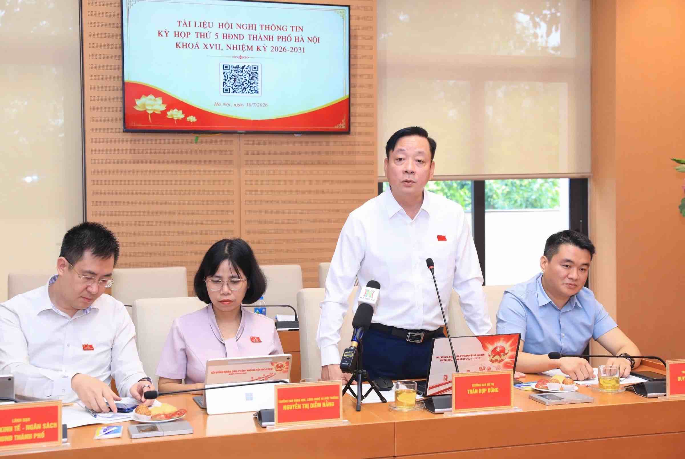 Trưởng ban Đô thị HĐND TP Hà Nội Trần Hợp Dũng. Ảnh: HĐND TP Hà Nội