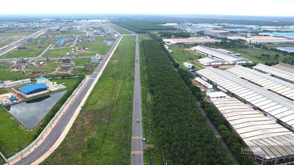 The investment project to upgrade and expand the DT. 769 road has a total length of 29.75km. Photo: Ha Anh Chien