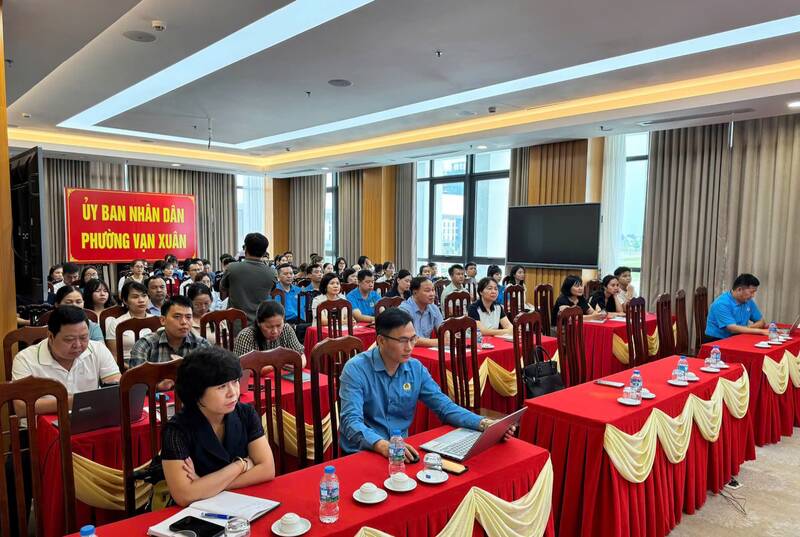 Các đại biểu tham dự lớp tập huấn. Ảnh: Công đoàn Thái Nguyên