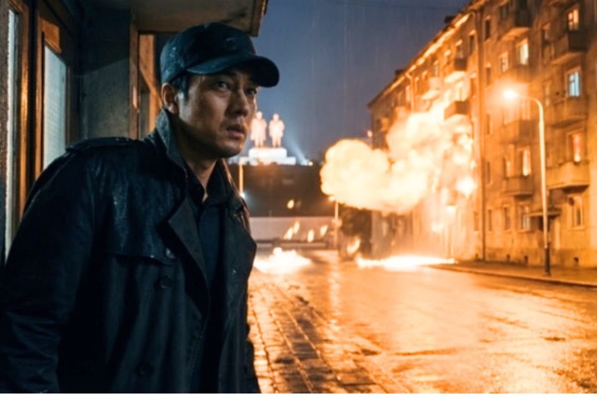 A scene in So Ji Sub's movie made entirely by AI. Photo: Netflix