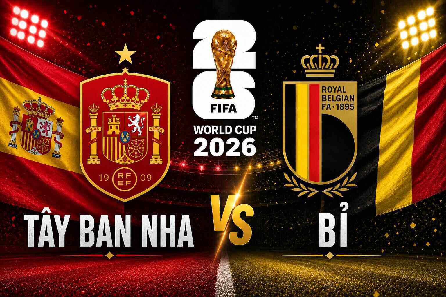 Spain vs. Belgium in the World Cup 2026 quarter-finals. Graphics: Van An
