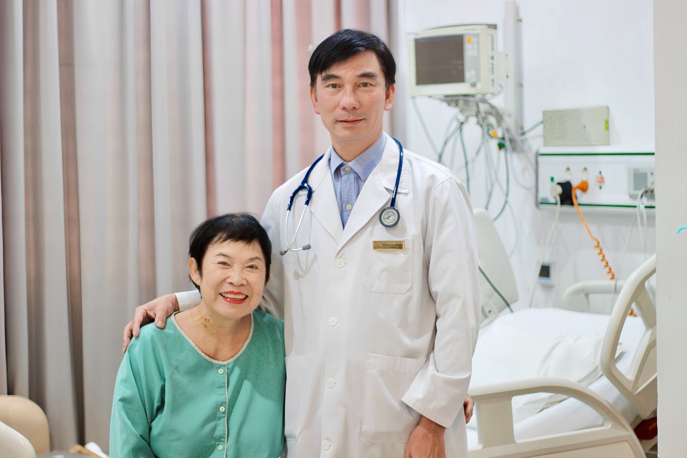 Bệnh nhân hồi phục sức khoẻ tốt sau 7 ngày điều trị tích cực. Ảnh: Vinmec