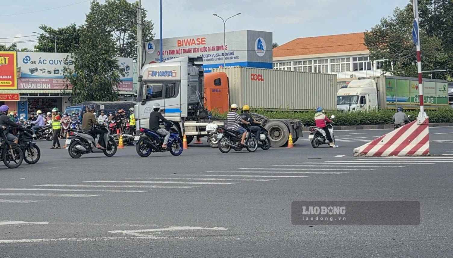 Hiện trường vụ tai nạn. Ảnh: Đình Trọng