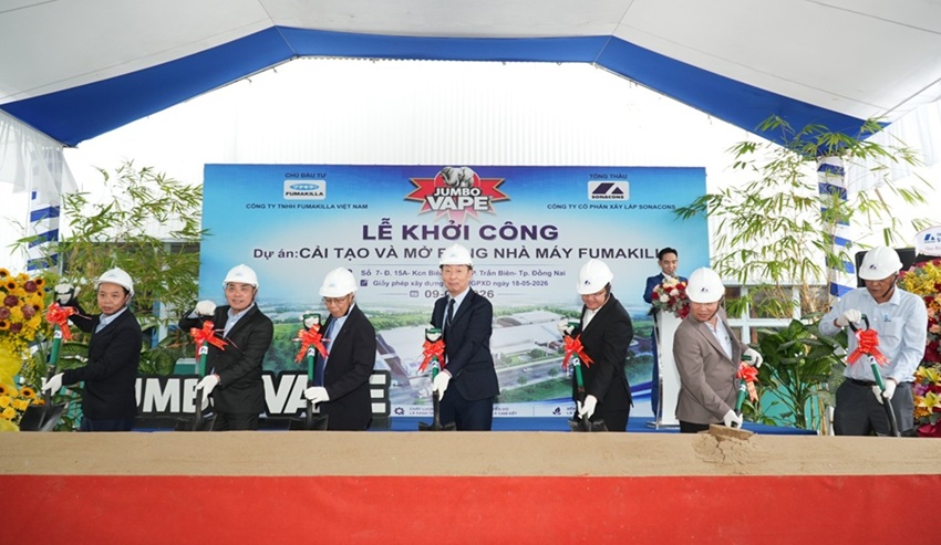 Groundbreaking ceremony of the FUMAKILLA Vietnam factory expansion project. Photo: Mai Sen