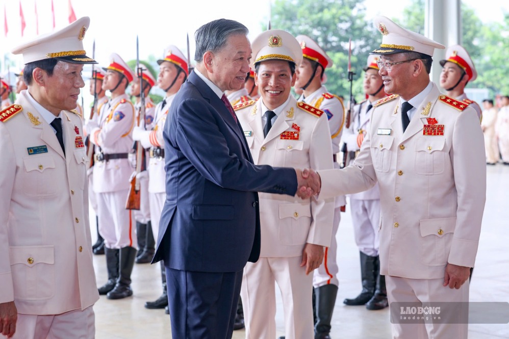 Tổng Bí thư, Chủ tịch nước Tô Lâm đến dự lễ. Ảnh: Đình Hải