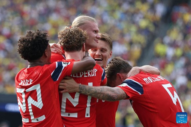 Norway's attack with Haaland as the leader will create challenges for England's defense. Photo: Xinhua