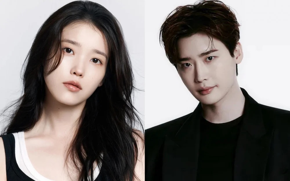 IU and Lee Jong Suk. Photo: Lotte.