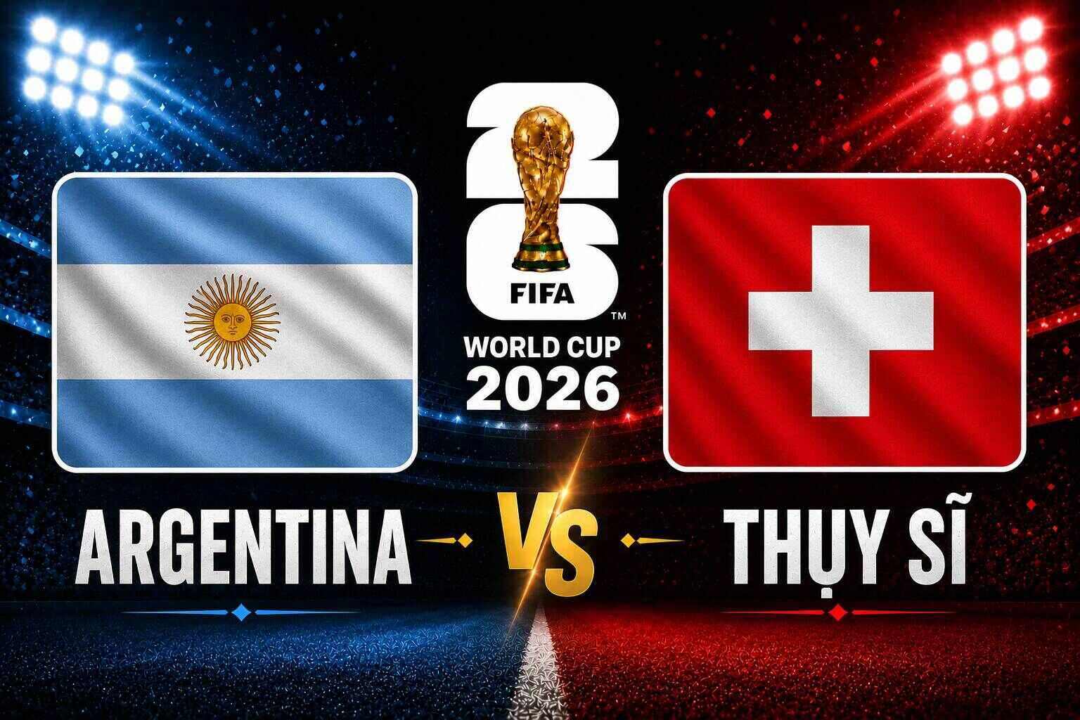 L'Argentine affronte la Suisse en quarts de finale de la Coupe du monde 2026. Graphique: Văn An