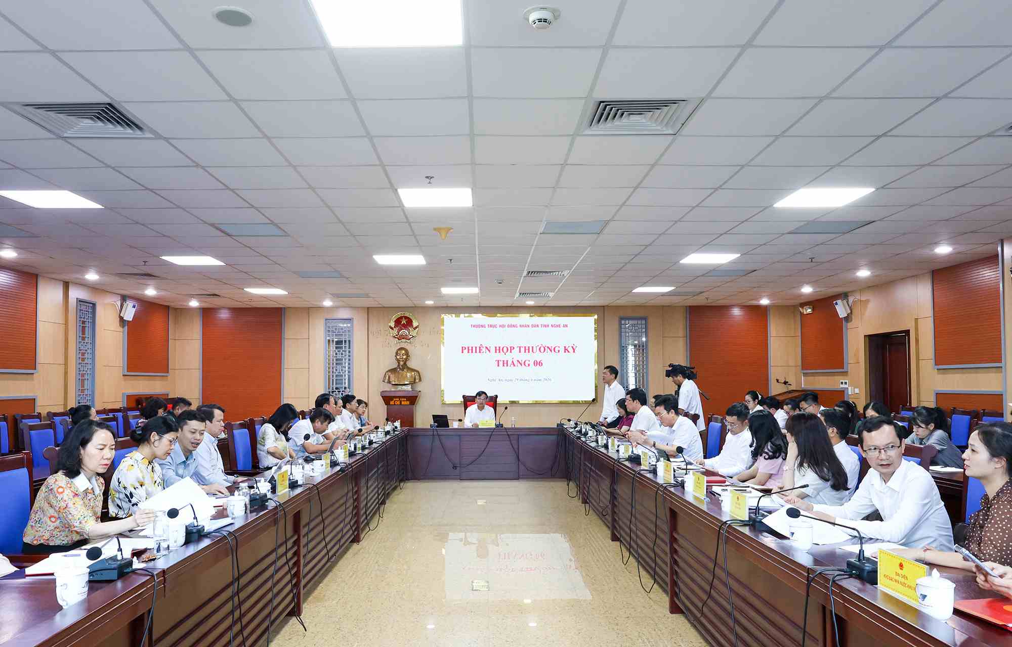 Standing Committee of Nghe An Provincial People's Council holds regular meeting in June 2026. Photo: Nghe An Provincial People's Committee