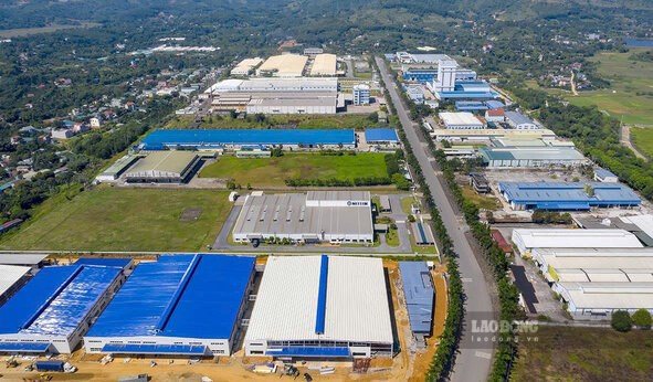 The operating house at Ba Thien Industrial Park is about to be auctioned. Photo: Binh Khang