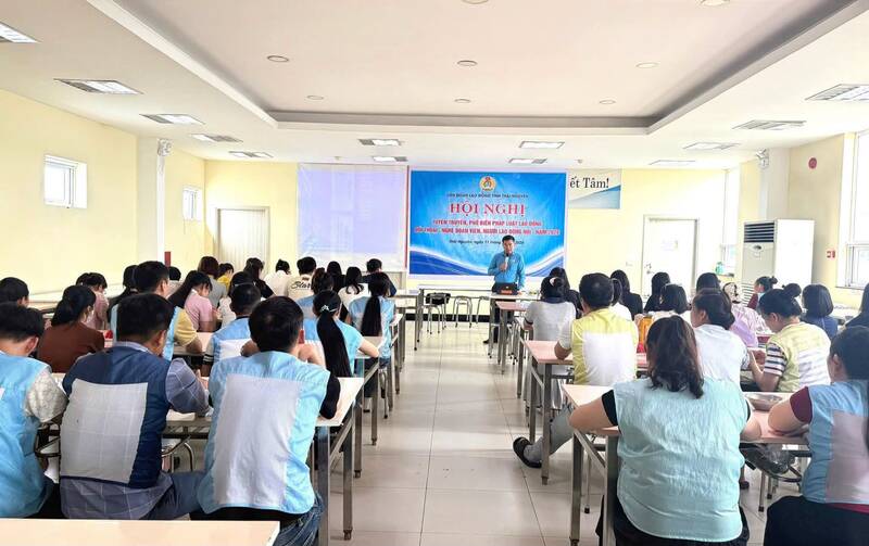 Overview of the conference. Photo: Thai Nguyen Trade Union