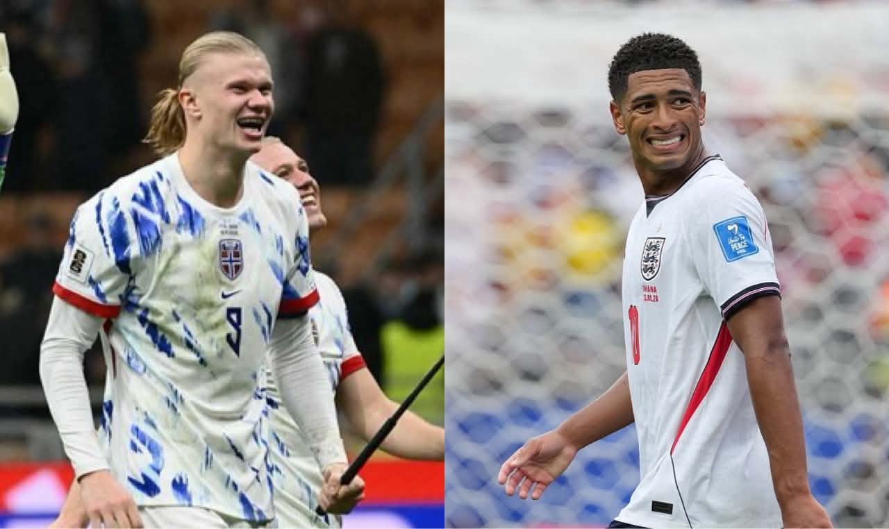 Haaland và Bellingham gặp nhau tại tứ kết World Cup 2026. Ảnh: AFP/Xinhua