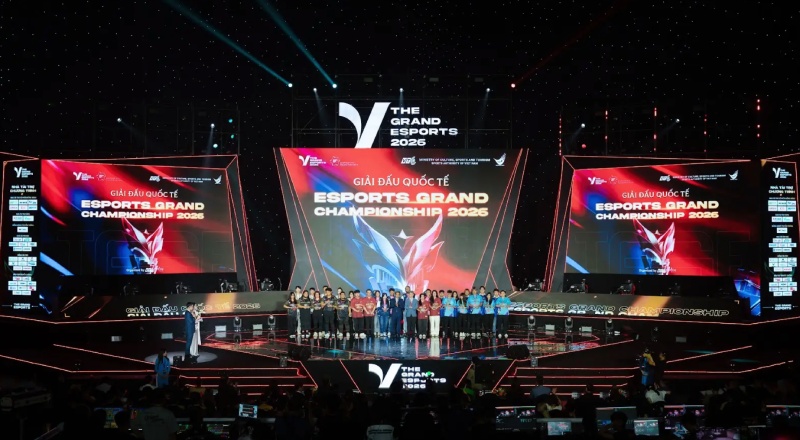 Gala The Grand Esports 2026 honors Vietnamese and international athletes in Audition. Photo: Organizing Committee