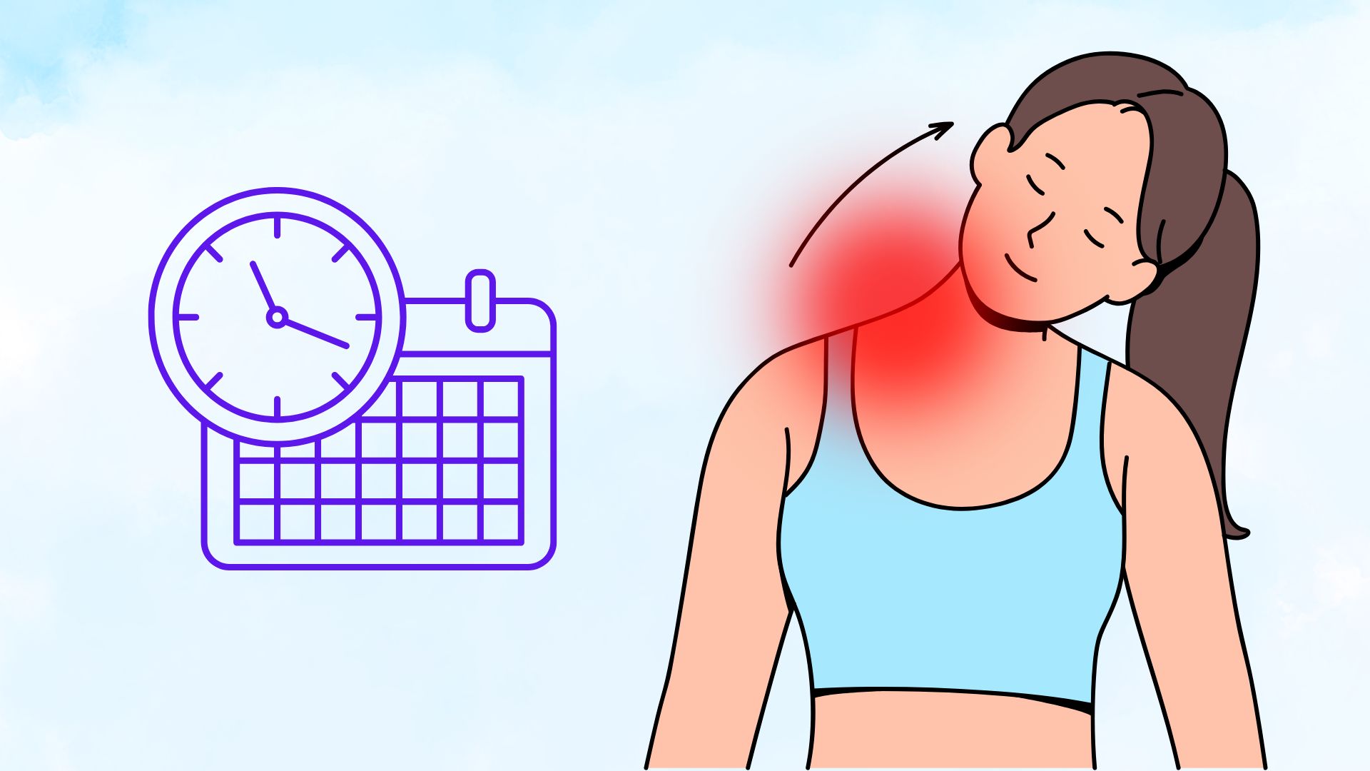 Tilting your head to both sides is an exercise that helps reduce neck stiffness and improve posture. Graphics: Thanh Thanh/Source: Canva